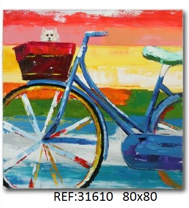 Cuadro lienzo bicicleta