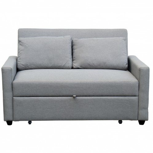 Sillón/sofá tela gris convertible cama  