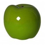 Figura cerámica decoración manzana verde 